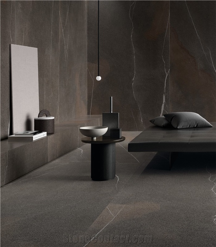 Italy Grey Black Series Sintered Stone Slab 