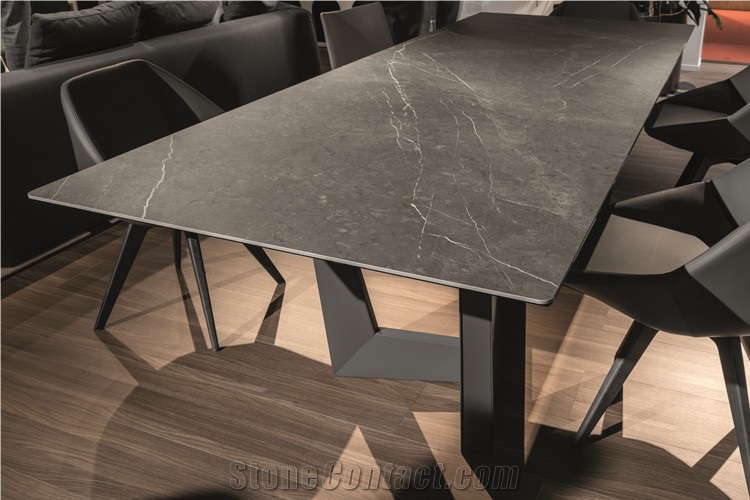 Sintered Stone Customized Dining Table Look Like Marble
