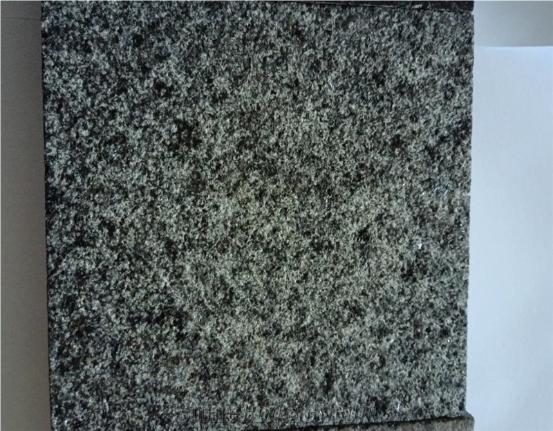 China Absolute Black Granite G684 Bush Hammered  Paver 