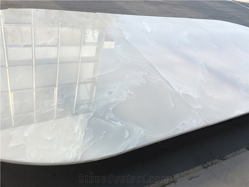 Translucent Alabaster Stone Solid Surface Countertop