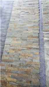 China Cheap Rusty Slate Wall Cladding Corner Veneer Tiles
