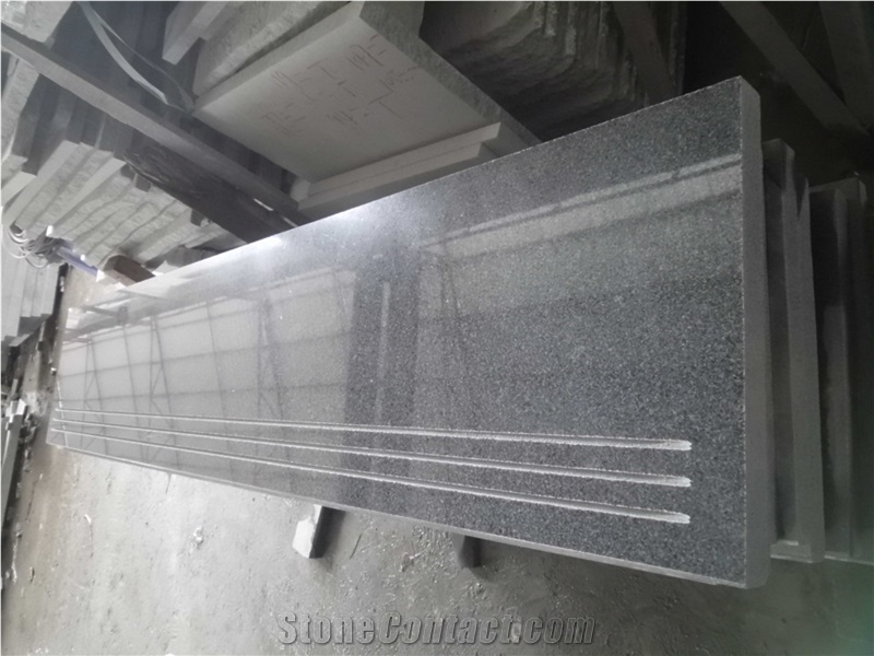 China Impala Black Granite Stairs, G654 Changtai Grey Treads