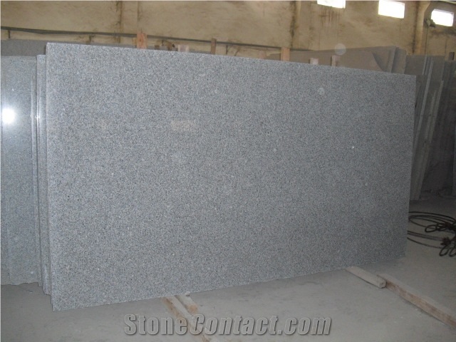 China Light Grey Big Granite Slab G603 For Tiles Stairs Top