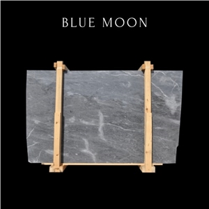 Dark Blue Cloudy Marble Slab -Cloudy Blue Marble Tile