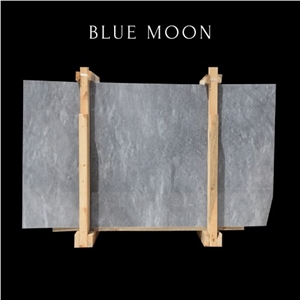 Pure Blue Cloudy Marble Slab - Blue Marble Tile 