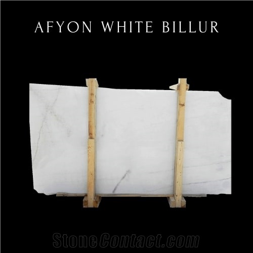 White Cyrstal Marble Slab - Pure White Marble 
