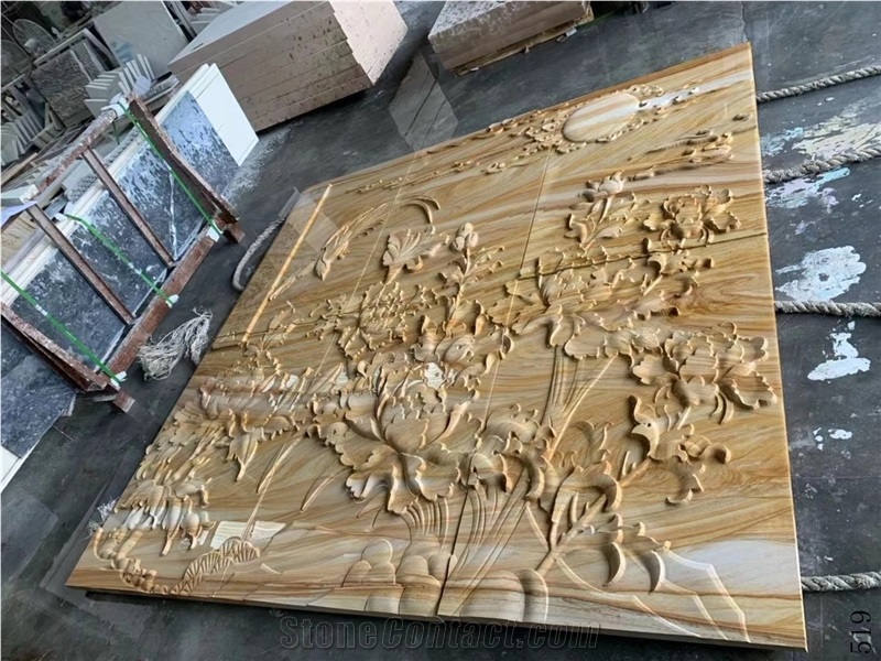 Australian Sandstone Wood Slab Tile In China Stone Market