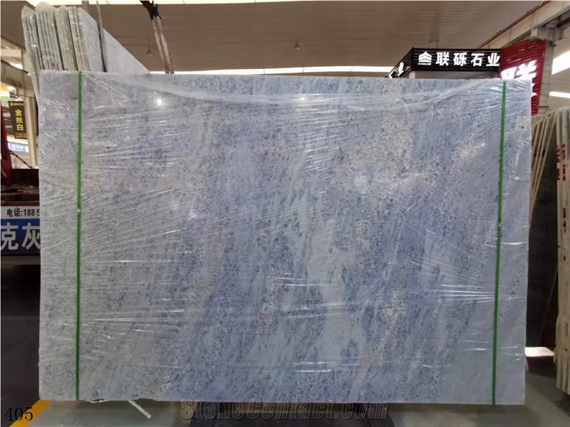 Brazil Crystal Tropical Blue Marble In China Stone Market