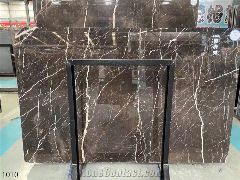  Brown Gold Marble Imperial Royal Slab In China Stone Market