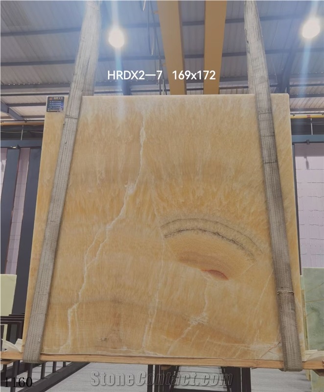 China Resin Yellow M 136 Songxiang Huang Jade Onyx Slab Tile