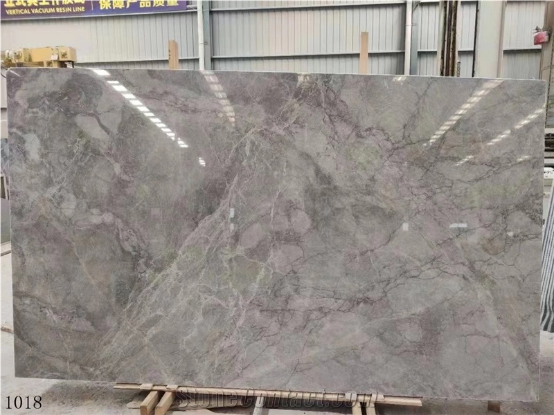 China Silver Statuario Armani Calacatta Gray Marble Slab