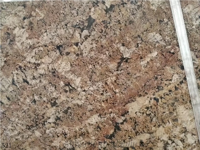 India Alaska Gold Slab Tile Granite In China Stone Market