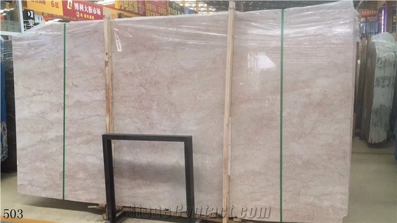 Iran Rose Cream Marble Slab Wall Tile In China Stone Market