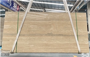 Italy Roman Silver Travertine Slab In China Stone Market