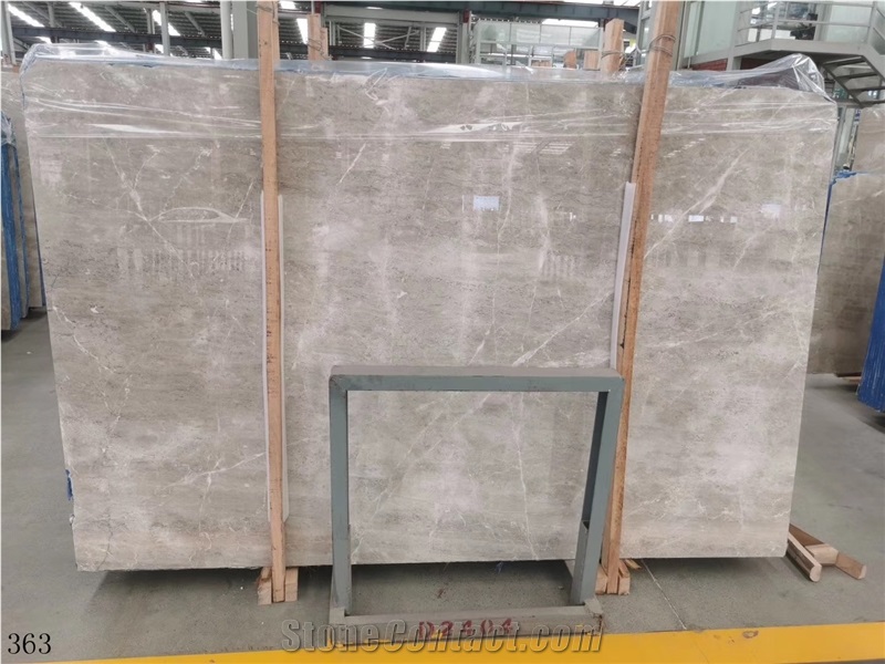 New Milano Grey Light Slab Tile Marble In China Stone Market