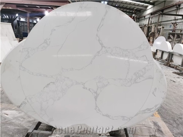 Artificial Quartz Stone Dining Table Top & Vanity Top