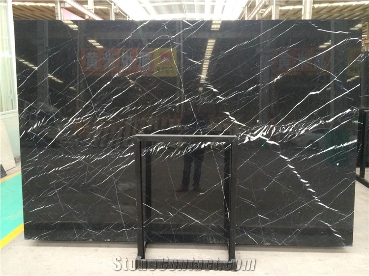 China Black Marble And Granite With White Cheap Black Stone