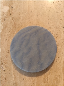 Azul Blue Granite Panel, Blue Marble Stone Drink Coaster