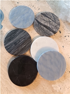 Natural Marble Drink Coaster, Natural Stone Cup Mat Wad