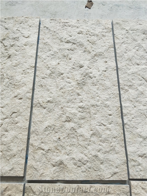 Split Golden Moca Limestone Exterior Wall Cladding