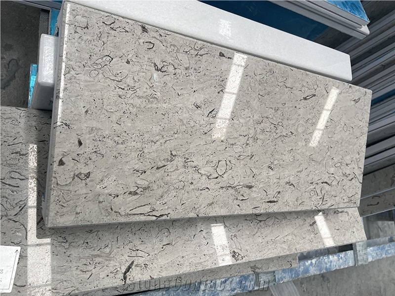 Carso Grey Marble Composite PVC With Aluminium Panel Wall