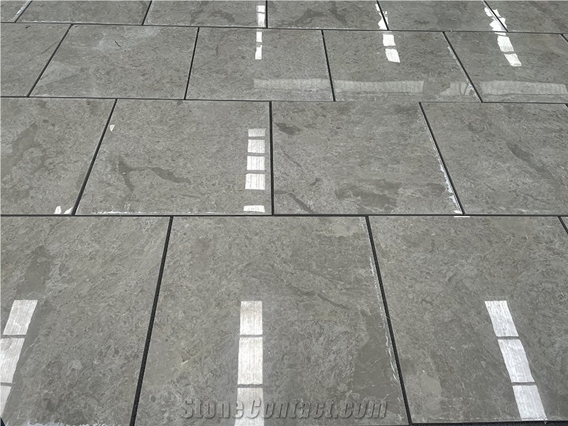 Ottoman Grey Marble Laminated Ceramic Tile For Floor Wall