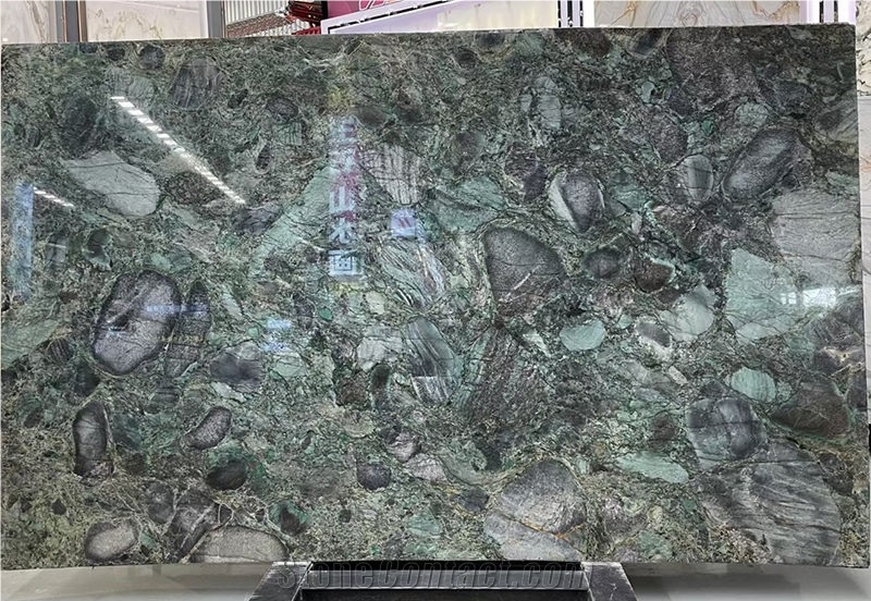 Emerald Green Quartzite For TV Wall Background