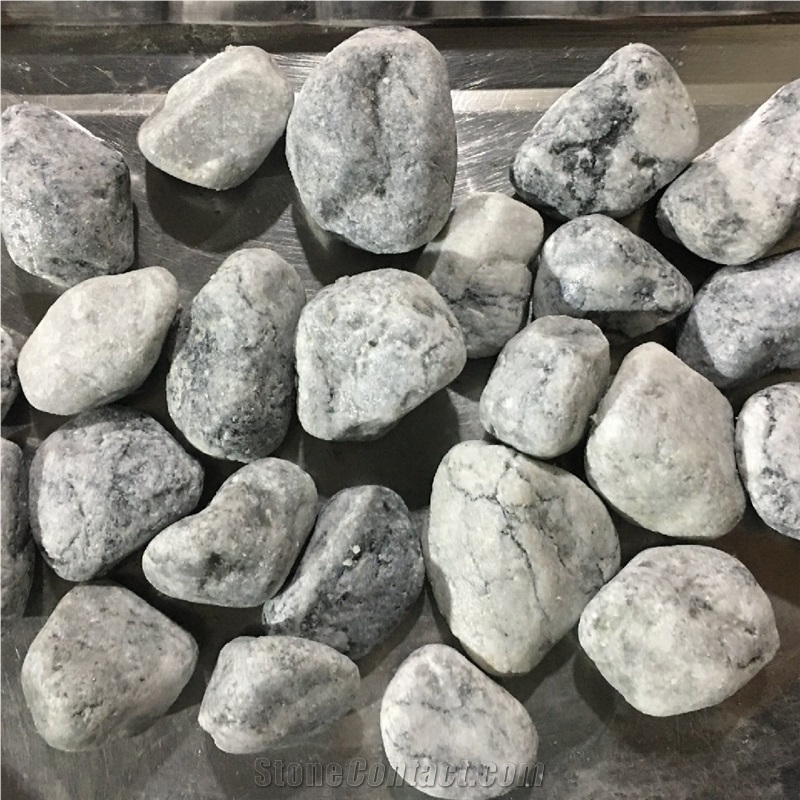 Rocks Stone Grey Color Pebble Stone For Pavers