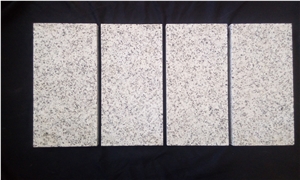 Flamed Snowy White Granite Tiles