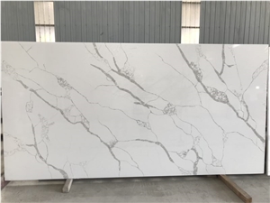 Calacatta White Quartz Slabs