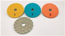 Three-Step White Dry&Wet Polishing Pad Diamond Tool