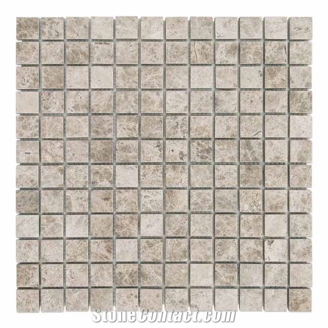 Light Emperador Marble Mosaics - Polished - Mini Pattern Set