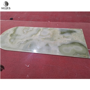 Natural Stone Light Green Onyx Customized Countertops