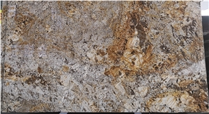 Polished Snow Golden Granite Slab