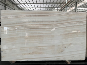 Polished Turkey Akdag Vanilla Beige Onyx Slab