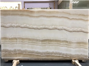 Turkey White Tiger Ivory Onyx Slab