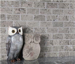 Sage Gray Marble Mosaic