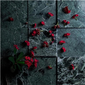 Verde Alpi Green Marble Tiles