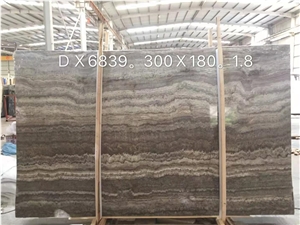 Kashan Silver Brown Travertine Slabs