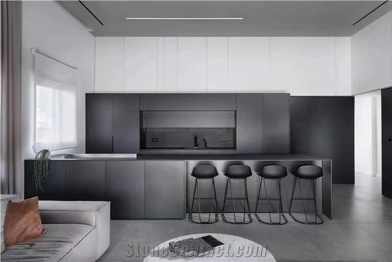 Luxury Grey Color Living Room Wall Cladding