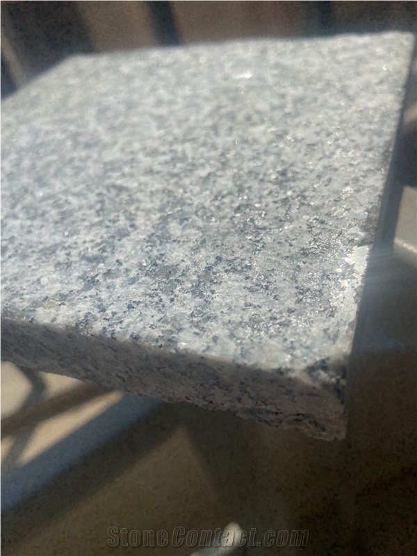 Polished, Flamed Grey Granite Tiles
