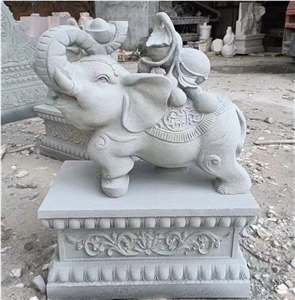 Top Quality Green Sandstone Garden Handmade Animal Sculpture