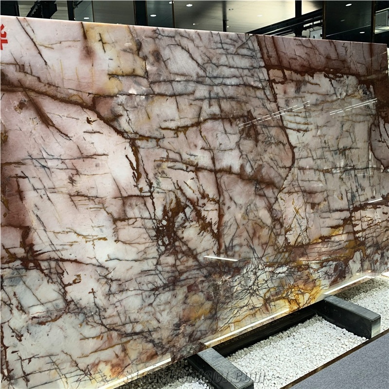 Brazil Natural Bookmathced Cosmopolitan Quartzite For Wall