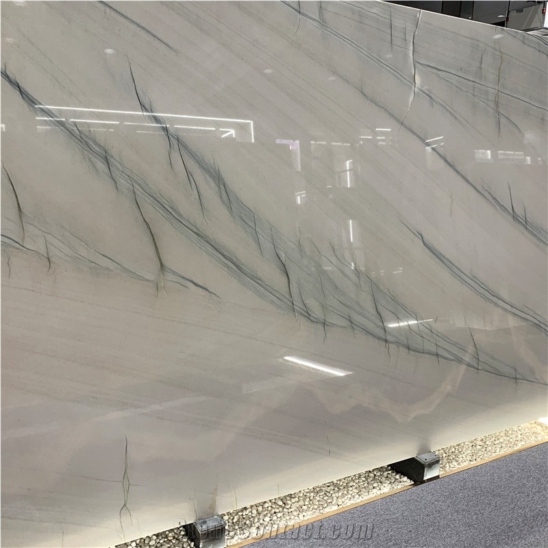 Grey Quartzite With Green Veins Slabs For Background Wall 