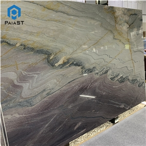 Natural Bookmathced Purple Quartzite Slabs For Wall & Floor