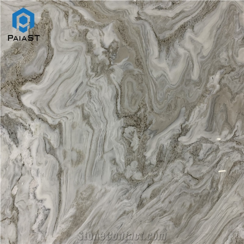 Natural Brazil Avalanche White Quartzite Slab For Wall&Floor