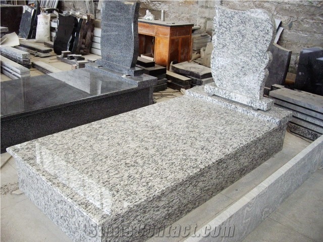 China New Style G635 Grey Granite Tombstone & Headstone