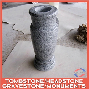 Custom G654 & G603 Granite Vase Monument Acessary Urn Bench