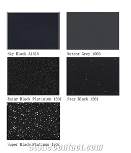 Artificial Quartz Simple Black Color