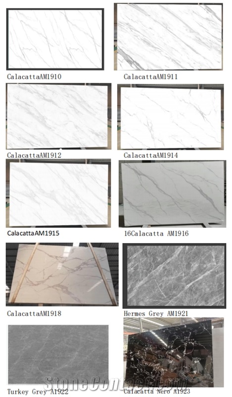 Calacatta Marble  Quartz Artificial Stone All Series